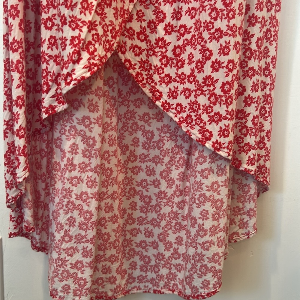 Lucy Love Red Floral High Low Dress - Picture 10 of 12